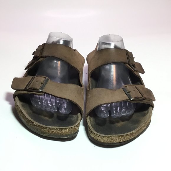 Birkenstock Milano Men\'s Black Leather Sandals US 12 Slingback Buckle Shoes main image 10